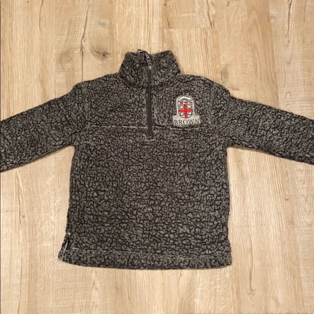 Brown college sweatshirt